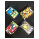 4 Vintage Disney playing cards Pinocchio, Donald