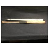 Pair of wooden practice bats by Hillerich &