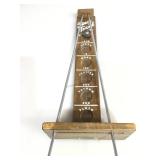 Wooden Space Travel game w/ball, approx 19 inches