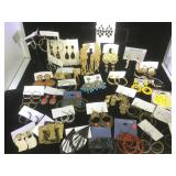 Approx. 35 pairs of new earrings