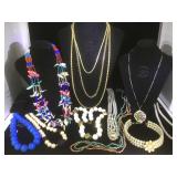 Lot of 10 costume jewelry necklaces