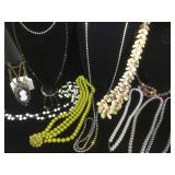 Lot of 10 costume jewelry necklaces