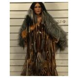 Timeless Native American porcelan doll , LE
