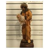 Collectors Series Porcelain Doll , wood stand