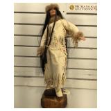 Collectors Series Porcelain Doll , wood stand