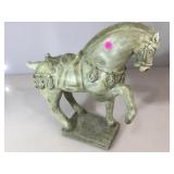 Composition  Ming style horse, approx 16 inches H