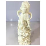 Quon yin resin carving