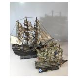 1 Black ship model, 1 constitution model