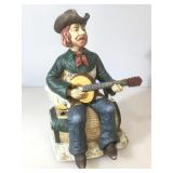Western guitarist sculpture