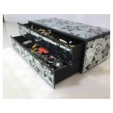 Jewelry box made of mirrors w/costume jewelry