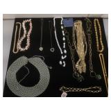 Lot of 10 costume jewelry necklaces