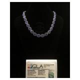 GLA Certified Appraised Sterling Silver necklace