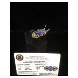 Appraised Sterling Silver ring with 5.19 carats