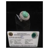 Appraised Sterling Silver ring with 11.75 carat