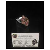 Appraised Sterling Silver ring with 9.00 carats