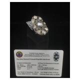 Appraised Sterling Silver ring with 0.72 carats