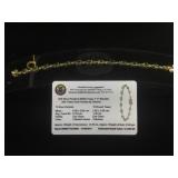 Appraised Sterling Silver bracelet with 12.25