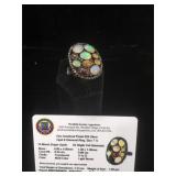 Appraised Sterling Silver ring with 6.54 carats