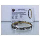 Appraised Sterling Silver bracelet with 1.37