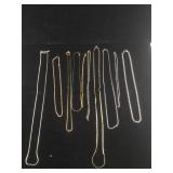 Lot of assorted metal necklaces