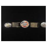 Lot of assorted metal belt buckles