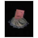 Lot of 5 Silver 1974 Eisenhower dollar coins in