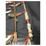2 Native American style spear shafts