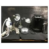 Lot of assorted house items Coffee machine, desk