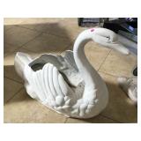 Goose plant pot made of composite, approx 32x28