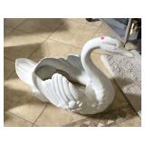 Goose plant pot made of composite, approx 32x28