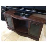 Entertaining center w/doors, approx 47x12x25