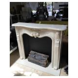 3 pcs Marble fireplace approx 55x44 inches