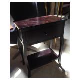 Wooden hall side table w/one drawer, approx 2ft x