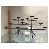 Pair of candle holders, approx 12 inches tall