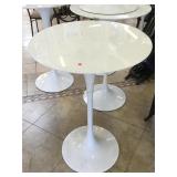 Pub table w/Marble top and metal base, approx