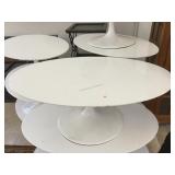 Coffee table w/marble top and metal base, approx