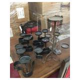 Lot of 4 metal candle holders