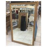 Wall hanging mirror, approx 31x51 inches