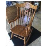 Wooden rocking chair