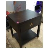 Wooden nightstand w/drawer, approx 15x18x21