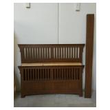 Wooden headboard and footboard w/sides, Queen