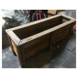 Wooden Rustic planter box, approx 20x6025 inches