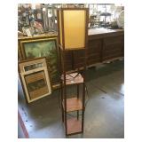 Floor lamp w/shelves 63 inches tall