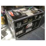 Equipment travel hard case on wheels, approx