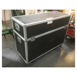 Equipment travel hard case on wheels, approx