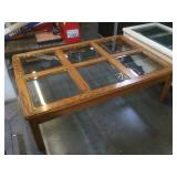 Coffee table w/6pcs of glass on top, approx