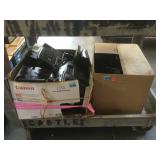 Bottom cart lot of office phones and more