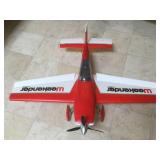 Airplane Approx 46W x  42L Red and White