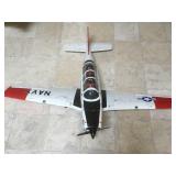 Airplane approx 60W x  46L  White with red