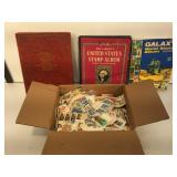 Lot of vintage Stamp albums and some stamps